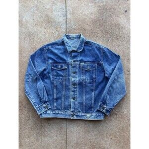 Vintage Boxy Fit GUESS By Georges Marciano Denim Jacket Sz Large Made In China